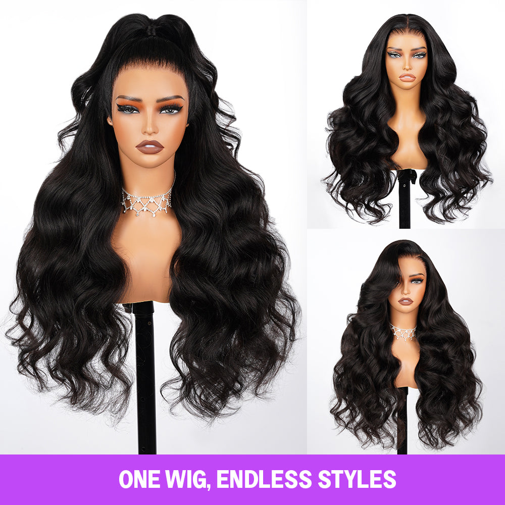 Glueless Wig Straight With Drawstring Natural Black 100% Human Hair Wig
