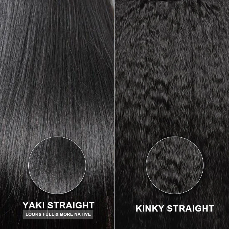 Tpart Wear Go Layered Cut Bob Yaki Straight Wig Natural Black Deep Part Lace Glueless Wig